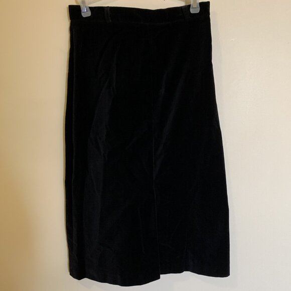 Vintage Women's Black Velvet Skirt by Mia - Size 11 - Made in Canada - Picture 5 of 11